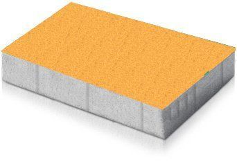 Купить Тротуарная плитка Монолит-Брук Прямоугольник 6 желтая