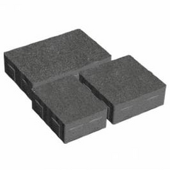 Купити Тротуарна плитка Золотий Мандарин Плац без фаски чорна