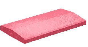 Купить Крышка двускатная Золотой Мандарин 500х260х60 бордовая