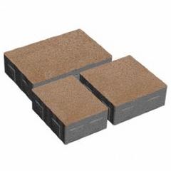 Купити Тротуарна плитка Золотий Мандарин Плац без фаски 40 мм персикова