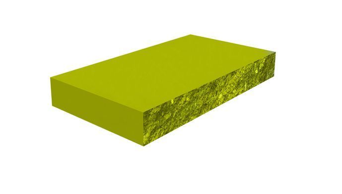 Купить Крышка Плита декоративная для парапета Золотой Мандарин (скол две стороны и торец) 400х250х60 желтая