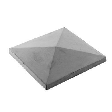 Купить Крышка для заборов и колонн конусная 480х480х90 графит