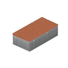 Купити Тротуарна плитка Золотий Мандарин Цегла стандартний 200х100 червоний